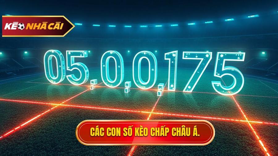 2. Các con số phổ biến trong kèo cược chấp châu Á chi tiết