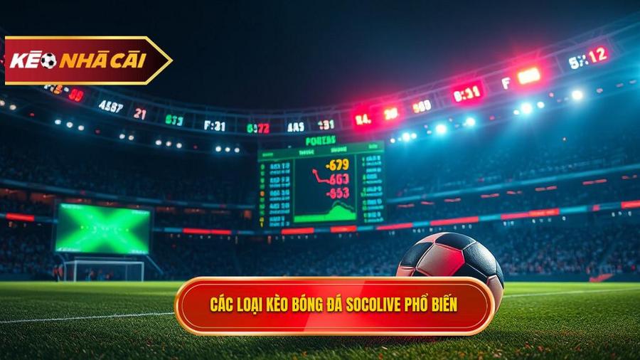 Các loại Kèo bóng đá Socolive phổ biến nhất hiện nay
