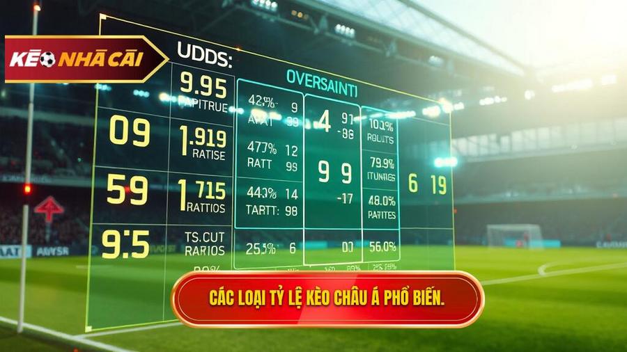 Các loại tỷ lệ phổ biến trong kèo bóng đá Châu Á