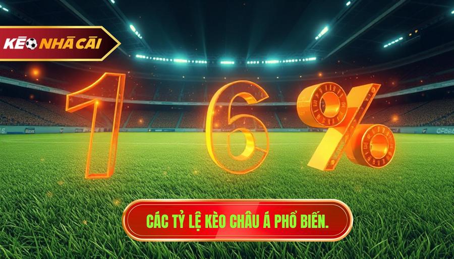 2. Các tỷ lệ kèo châu Á phổ biến.
